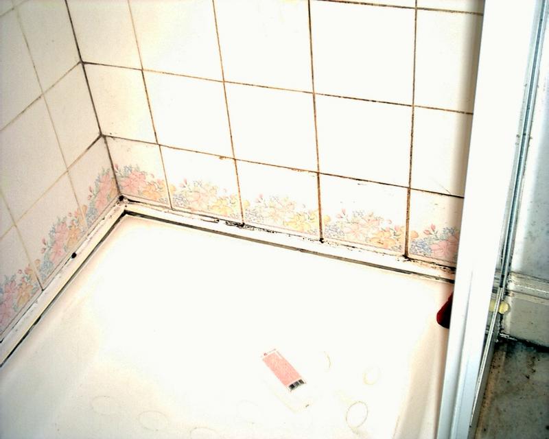 Collapsed shower floor