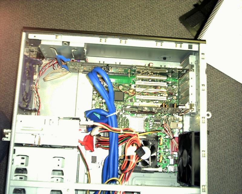 Card installed, drive relocated