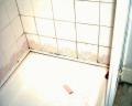 Collapsed shower floor