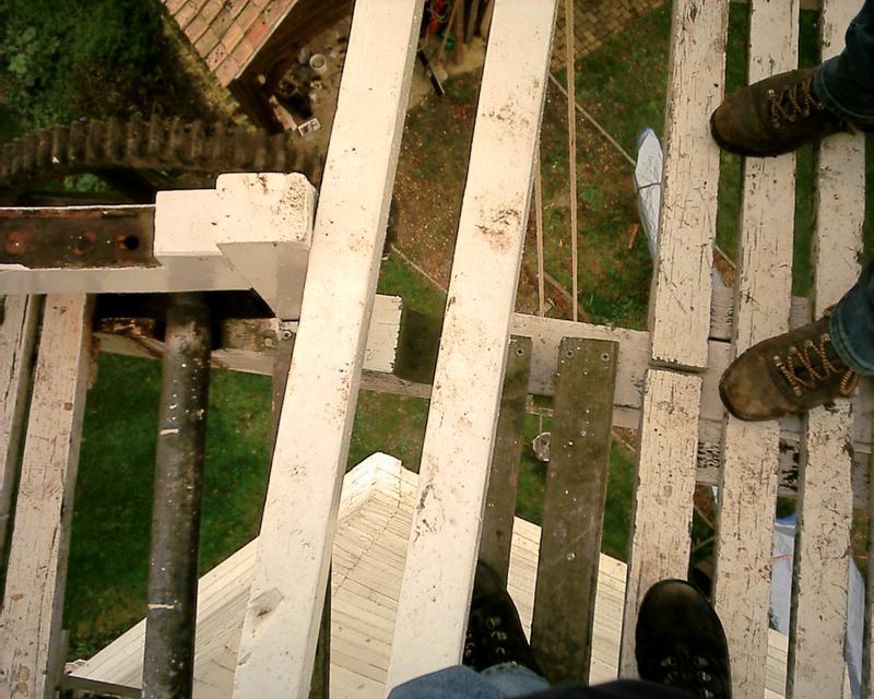 Looking down!